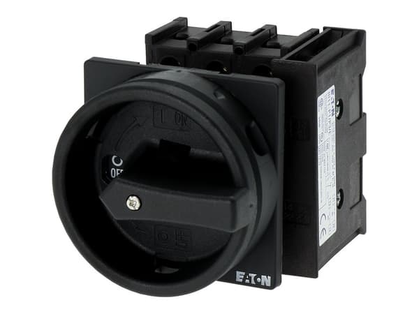 Eaton P1-25/EA/SVB-SW/HI11, Vipukytkin, 3P, Musta, IP65, 65 mm, 65 mm