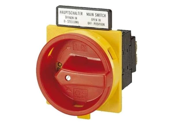 Eaton P3-63/EA/SVB/N, 3P, Punainen, Keltainen, IP65, 63 A, -25 - 50 °C