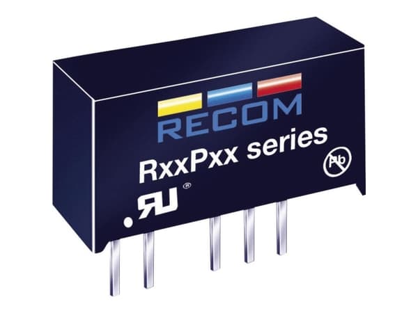 RECOM R05P05S/R8 DC/DC-omvandlare, tryck 200 mA 1 W Antal utgångar: 1 x