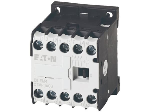 Eaton Power Contactor DILEM4 230V50HZ 240V60HZ, Sort, Hvid, -25 - 50 °C, IEC/EN 60947-4-1; UL 508; CSA-C22.2 No. 14-05; CE, 690 V, 50/60 Hz, 170 g