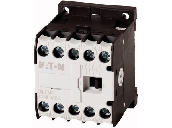 Eaton Power Contactor DILEM4 230V50HZ 240V60HZ, Sort, Hvid, -25 - 50 °C, IEC/EN 60947-4-1; UL 508; CSA-C22.2 No. 14-05; CE, 690 V, 50/60 Hz, 170 g