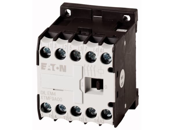 Eaton Power Contactor DILEM4 230V50HZ 240V60HZ, Sort, Hvid, -25 - 50 °C, IEC/EN 60947-4-1; UL 508; CSA-C22.2 No. 14-05; CE, 690 V, 50/60 Hz, 170 g