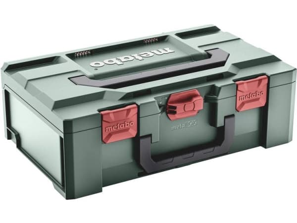 Metabo 626890000, Hård verktygslåda, akrylnitril butadien styren, grön, röd, 16.7 L, 125 kg, 496 mm