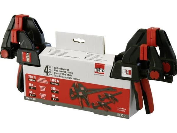 Skruetvinger Bessey EZM-EZL-Set Spann-Weite (max.):300 mm Udhængsmål:80 mm