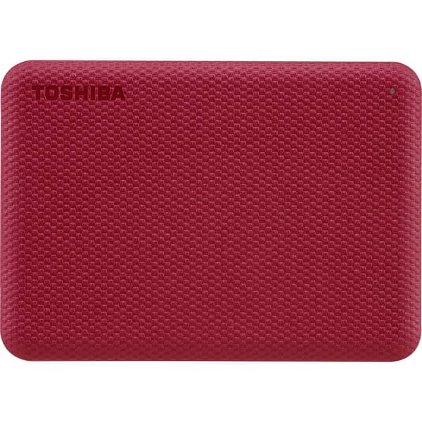 Toshiba Canvio Advance 1 TB Extern hårddisk 2.5 USB 3.2 Gen 1 Röd HDTCA10ER3AA