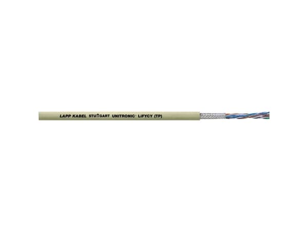 LAPP 34231-500 Datakaapeli UNITRONIC® LiFYCY (TP) 4 x 2 x 0,08 mm² Grå 500 m