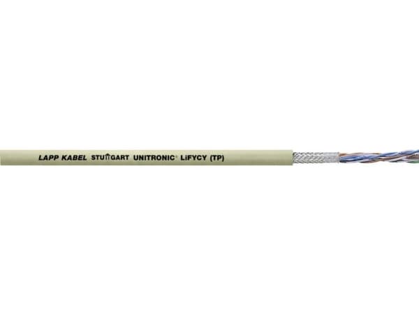 LAPP 34231-500 Datakaapeli UNITRONIC® LiFYCY (TP) 4 x 2 x 0,08 mm² Grå 500 m