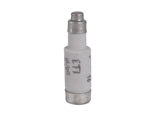 Säkring D01 10A gG E14, 400V AC, brytkraft 50kA, standard DIN EN 60269-1, DIN EN 60269-3. Med statusindikator - (10 st)