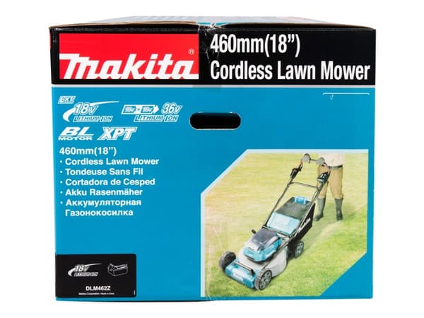 Makita DLM462Z cordless lawn mower - no battieries og charger included.