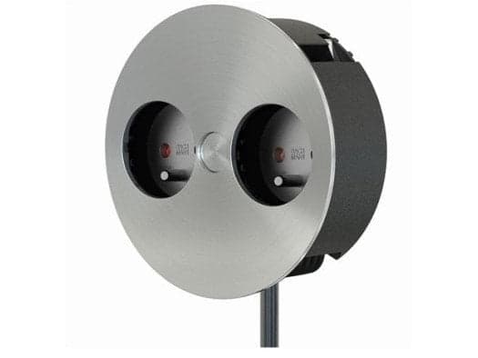 Bachmann TWIST, 2 m, inomhus, Metall, Plast, Krom, 2 AC-utgångar, 115 mm