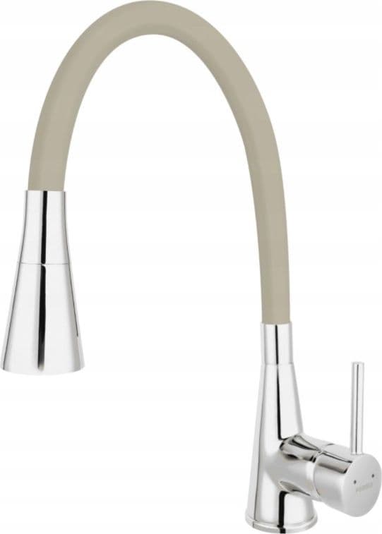 Ferro kitchen mixer ZUMBA II sink mixer, beige 2F flexible spout, chrome