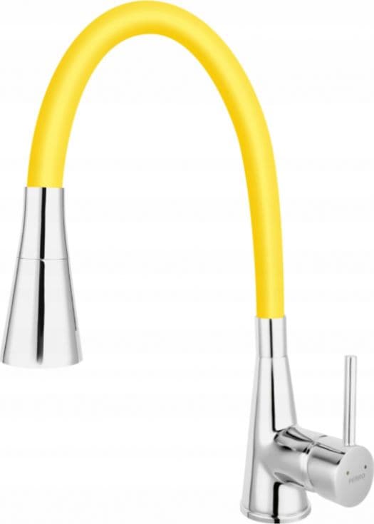 Ferro kitchen mixer ZUMBA II sink mixer, lemon flexible spout 2F, chrome