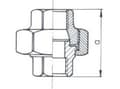 Miniatyrbilde 2 av 2: Odlewnia Zawiercie Flat nipple with 1/2 "gasket without rim, galvanized