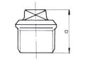 Miniatyrbild 2 av 2: Zawiercie Foundry Kork med kant T9 6/4 "svart - 13851