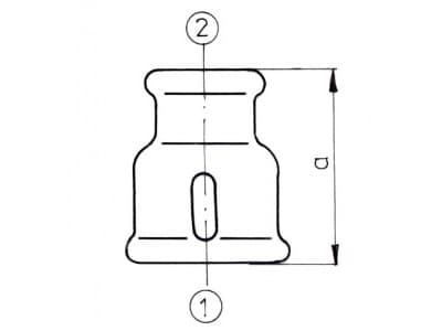 Odlewnia Zawiercie reduksjonshylse M2 5/4 x 3/4" galv