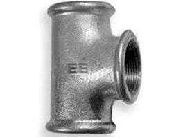 Zawiercie Foundry Kapeneva tee 5/4 x 1/2 x 5/4 "musta