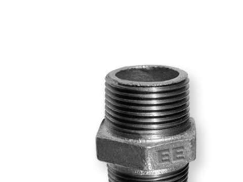 Odlewnia Zawiercie Nypel N8 1" svart - 13795