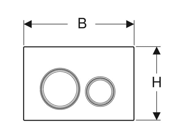 GEBERIT SÄÄTÖLEVY SIGMA 21 KROMATTU