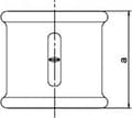 Miniatyrbilde 2 av 3: Odlewnia Zawiercie Reduksjonssokkel M2 1 x 1/2" svart