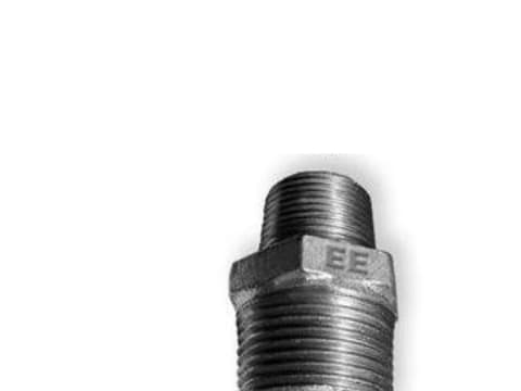 Zawiercie Foundry Reduceringsnippel N8 1 x 3/4 "svart
