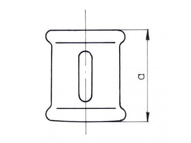 Zawiercie Foundry Tasapuolinen läpivienti muff M4 1/2 "galv"