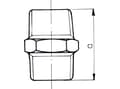 Pikkukuva 2 / 2: Zawiercie Foundry 6/4 "suora nänni musta