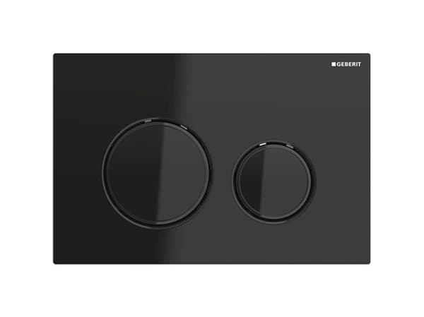 Geberit 115.651.SJ.1, Skylleplate, Sort, Kromfarget, Geberit, 246 mm, 14 mm, 164 mm