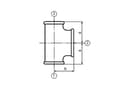 Pikkukuva 2 / 2: Zawiercie Foundry Vähentävä tee B1 1x3/4x1 "musta - 13813