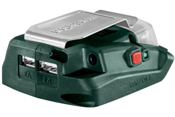 Metabo PA 14.4-18 LED-USB, Akkulaturi, Litium, 18 V, Metabo, Vihreä, Punainen, Hopea, AC