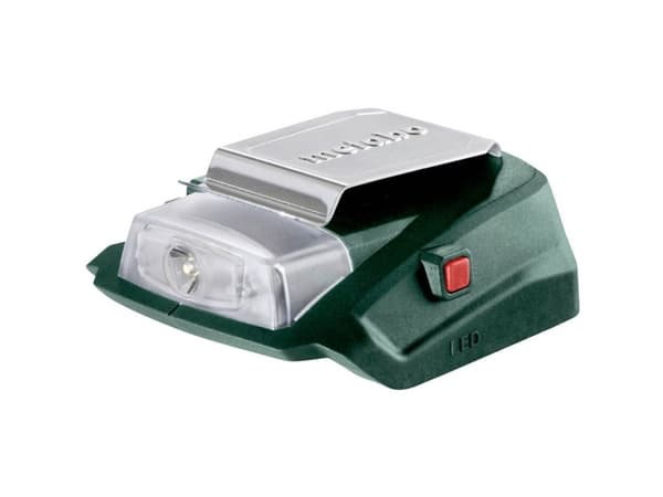 Metabo PA 14.4-18 LED-USB, Akkulaturi, Litium, 18 V, Metabo, Vihreä, Punainen, Hopea, AC
