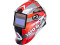 Miniatyrbild 1 av 5: Yato YT-73921, Welding helmet with auto-darkening filter, Svart, Röd, Silver, Polykarbonat, 9-13, 0,1 - 1 ms, EN 175:1997, EN 379:2003 + A1:2009