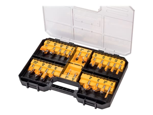 DeWALT DT90017-QZ - Handöverfräsbitsats - 22 delar