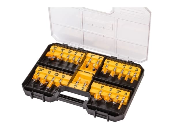 DeWALT DT90017-QZ - Handöverfräsbitsats - 22 delar
