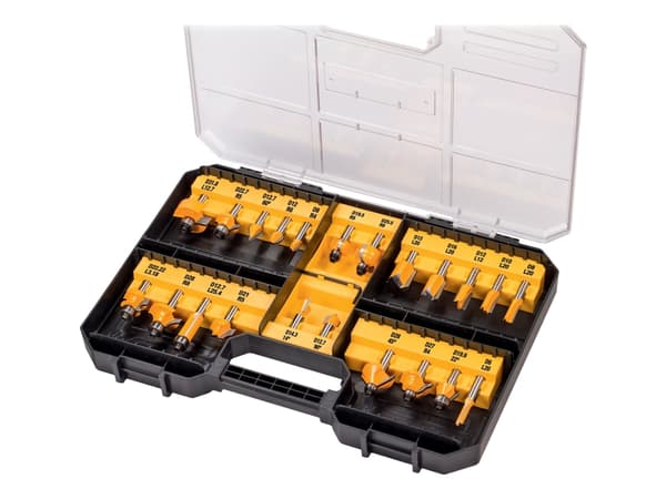 DeWALT DT90017-QZ - Handöverfräsbitsats - 22 delar