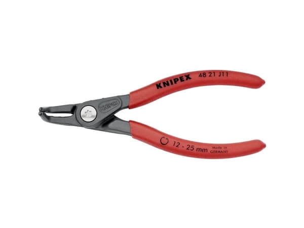 Knipex 48 21 J11 Circlip-tång Passar innerringar 12-25 mm Spetsig form vinklad 90°