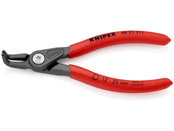 Knipex 48 21 J11 Circlip-tång Passar innerringar 12-25 mm Spetsig form vinklad 90°