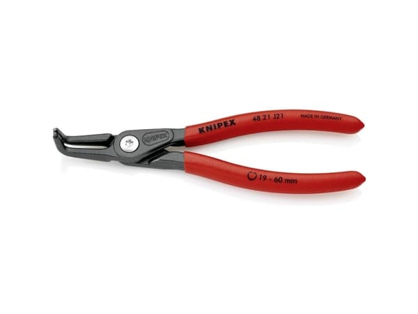 Knipex 48 21 J21, Låseringtang, Kromvanadiumstål, Plast, Rød, 165 mm, 175 g