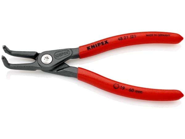 Knipex 48 21 J21, Låseringtang, Kromvanadiumstål, Plast, Rød, 165 mm, 175 g