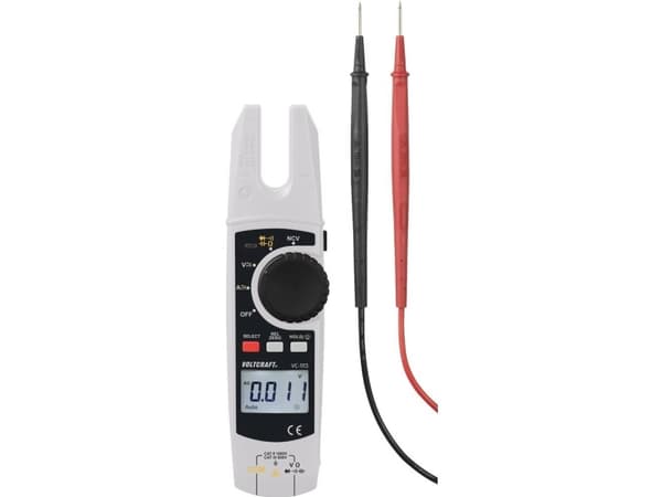 VOLTCRAFT VC-11371830 Strömtång digitalt Processströmsladdning KAT II 1000 V, KAT III 600 V Visning (antal): 6000
