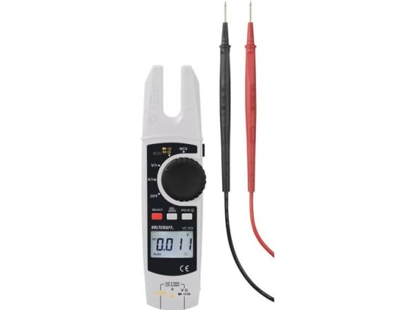 VOLTCRAFT VC-11371830 Strömtång digitalt Processströmsladdning KAT II 1000 V, KAT III 600 V Visning (antal): 6000