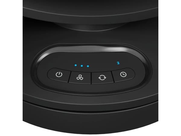 Honeywell HF715BE, Husholdningsvifte, Sort, Gulv, 80°, 0 - 90°, Knapper