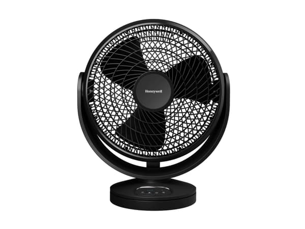 Honeywell HF715BE, Husholdningsvifte, Sort, Gulv, 80°, 0 - 90°, Knapper