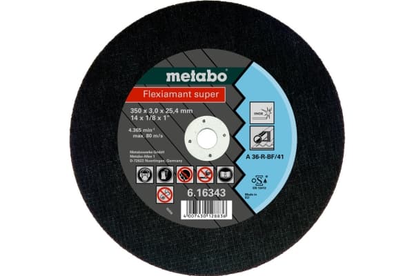 Metabo 616343000, levyleikkuri, Tasainen keskiosa, Ruostumaton teräs, Metabo, 2,54 cm, 35 cm