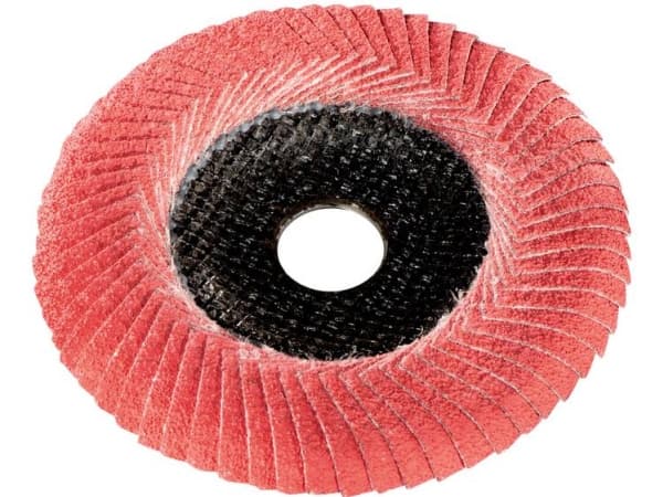 Metabo 626489000, Lamellslipskiva, Platt i mitten, Metall, Rostfritt stål, Stål, Varje varumärke, 15 cm, Röd