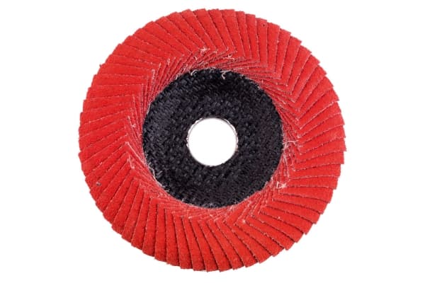 Metabo 626489000, Lamellslipskiva, Platt i mitten, Metall, Rostfritt stål, Stål, Varje varumärke, 15 cm, Röd