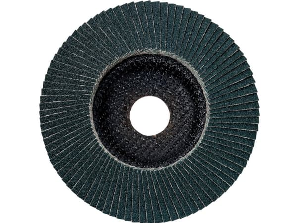 Metabo 624258000, Flap disc, Flatt senter, Metall, Rustfritt stål, Stål, Alle merker, 17,8 cm, Sort