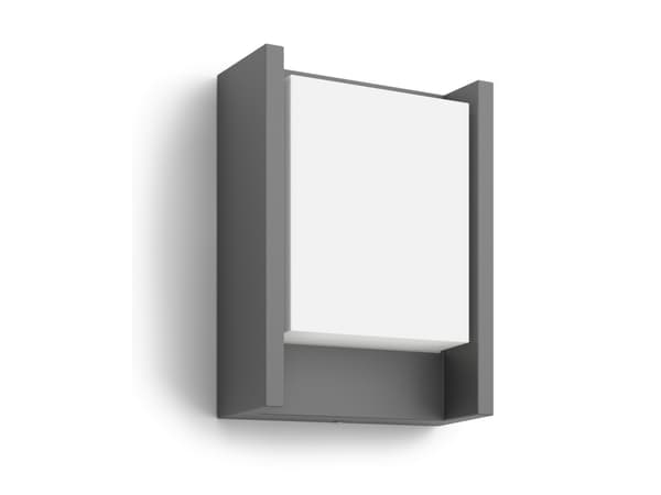 Philips myGarden Arbour - Vegglampe - LED - 6 W (ekvivalent 47 W) - varmt hvitt lys - antrasitt
