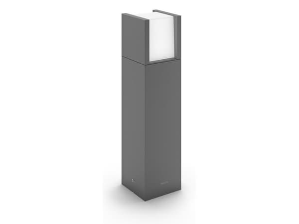 Philips myGarden Arbour - Pidestallampe - LED - 6 W (ekvivalent 47 W) - varmt hvitt lys - kube - antrasitt