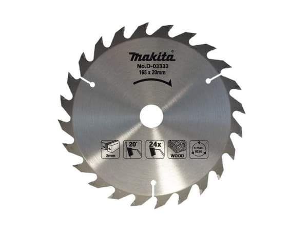 Makita D-03333, Trä, 16,5 cm, 2 cm, 2 mm, Makita, 20°