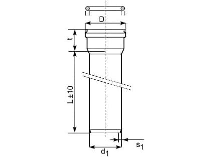 Magnaplast Pipe 200 x 4.9/3000 KL.B (23023)